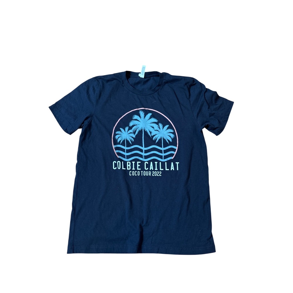 Colbie Caillat Coco Tour 2022 Women Navy Blue Graphic Band Tee SIZE L - Picture 1 of 5